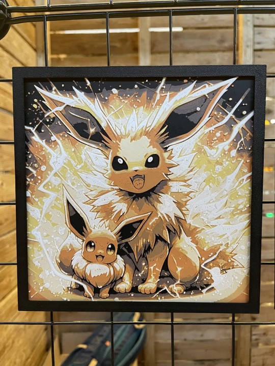 Eevee & Jolteon - Lamina 3D 15X15