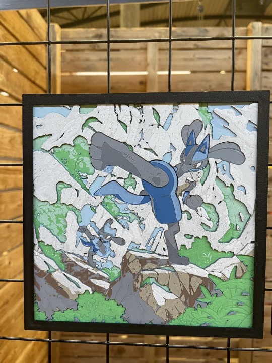 Lucario - Lamina 3D 15X15