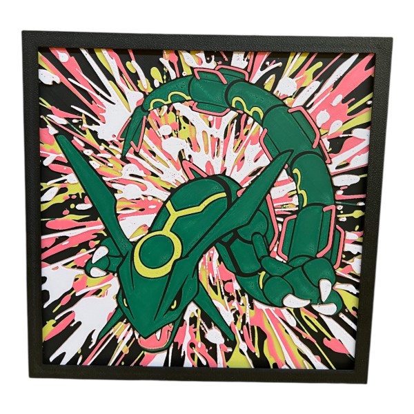 Rayquaza - Lamina 3D 15X15