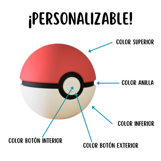Poke ball personalizada - Manuality3d